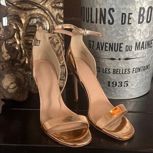 ASOS Metallic Gold Strappy Heels